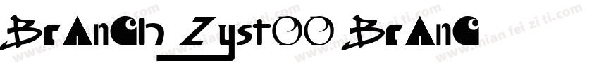 branch_zystoo branc字体转换